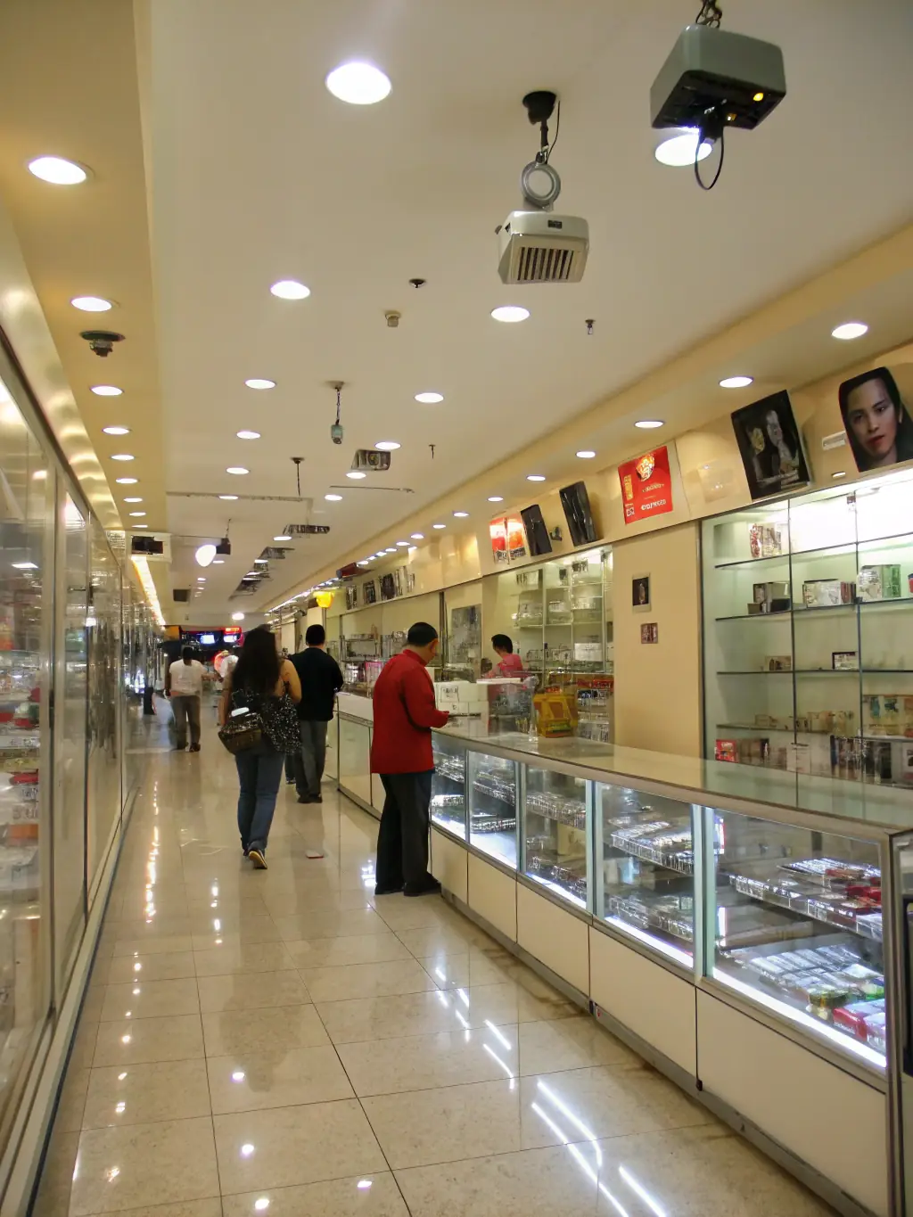 A vibrant retail store with customers browsing products and employees assisting them, representing the retail industry.